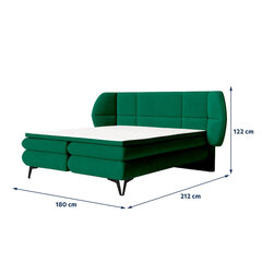 Sänky Selsey Cermone, 180x200 cm, vihreä hinta ja tiedot | Sängyt | hobbyhall.fi