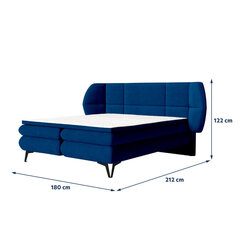 Sänky Selsey Cermone, 180x200 cm, sininen hinta ja tiedot | Sängyt | hobbyhall.fi
