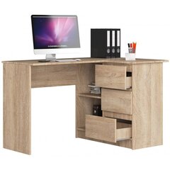 Pöytä B16, oikea, tammi hinta ja tiedot | Tietokonepöydät ja työpöydät | hobbyhall.fi