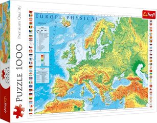 TREFL Palapeli Euroopan kartta, 1000 palaa hinta ja tiedot | Palapelit | hobbyhall.fi