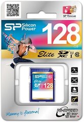 Silicon Power -muistikortti SDXC 128GB Elite hinta ja tiedot | Kameran muistikortit | hobbyhall.fi