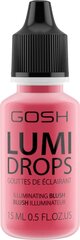 GOSH Lumi Drops -hohdetipat, 15 ml, 008 Rose Blush hinta ja tiedot | Aurinkopuuterit ja poskipunat | hobbyhall.fi