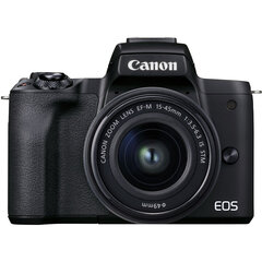 Canon EOS M50 Mark II 15-45 IS STM (musta) hinta ja tiedot | Kamerat | hobbyhall.fi