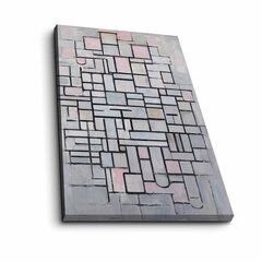 Taulu koostumus 6 (Piet Mondrian) hinta ja tiedot | Taulut | hobbyhall.fi
